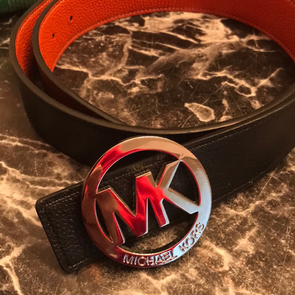 Micheal kors reversible leather belt